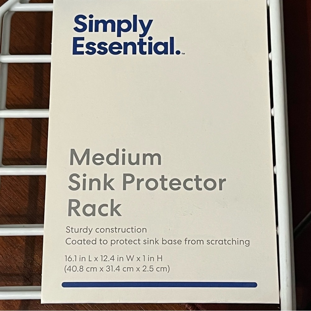 Simply Essential Medium Sink Protector Rack - White - Picture 4 of 5